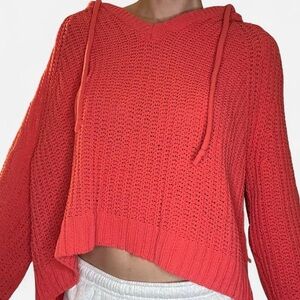 Aerie Vibrant Coral Knit Sweater